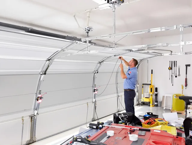 Garage door cable repair service by Wrentham Garage Door Repair in Wrentham